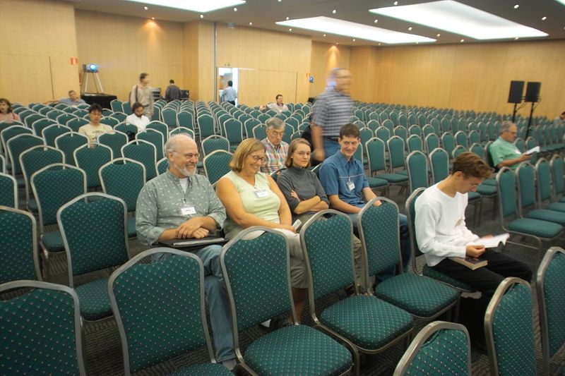Barcelona, for my talk at ICIP 2003, with Peggy, Fleur, Dominic