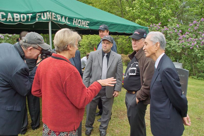 at Dick Merrill memorial, 2009, with Michihiro Yamaki