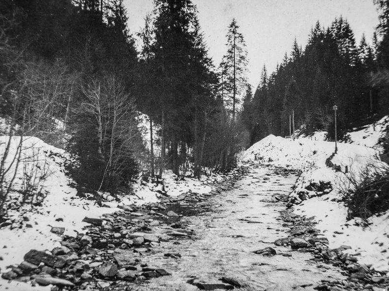 Winter 1924 Op weg naar Lauenen