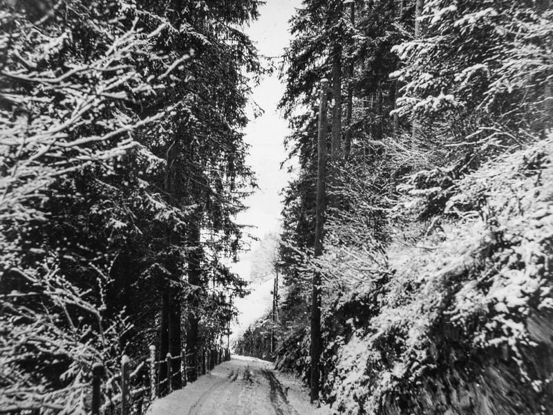 Winter 1924 weg naar Zweisimmen