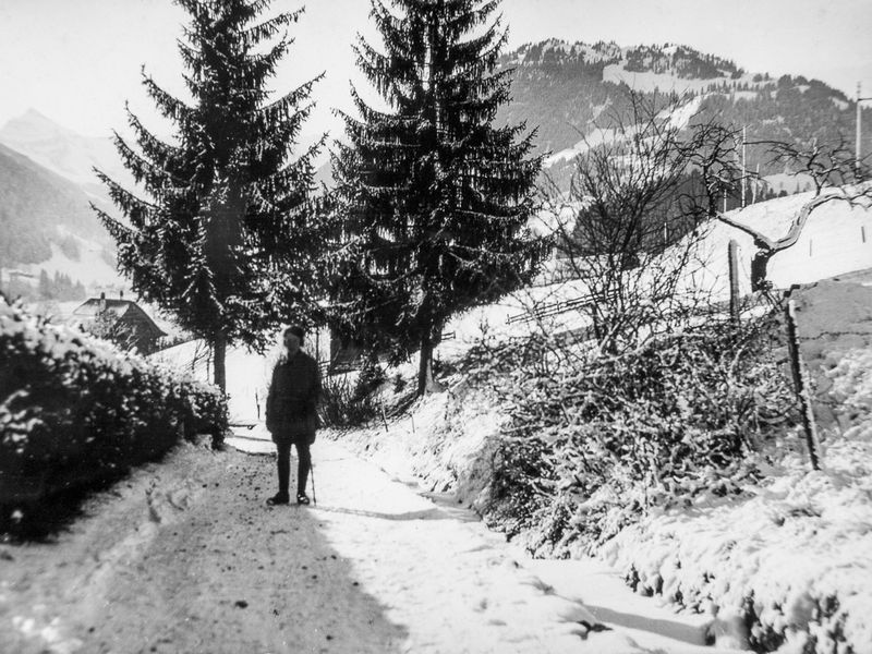 Winter 1924 bij Gstaad