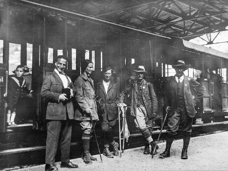 Zomer 1925 Treintje Zermatt