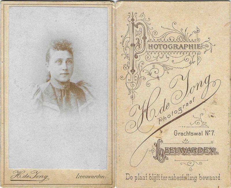 Jong, Hendrik de, Leeuwarden, 1894  1895