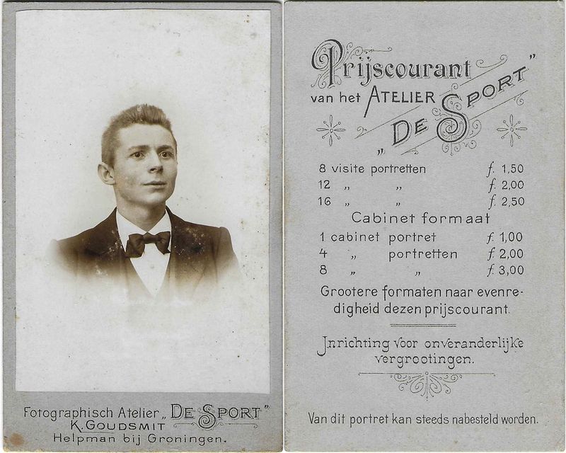 Goudsmit, Kalmer, Groningen, 1897  1906