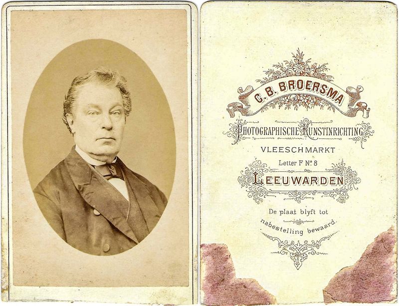 Broersma, Cornelis Bernardus, Leeuwarden, 1874 – 1876