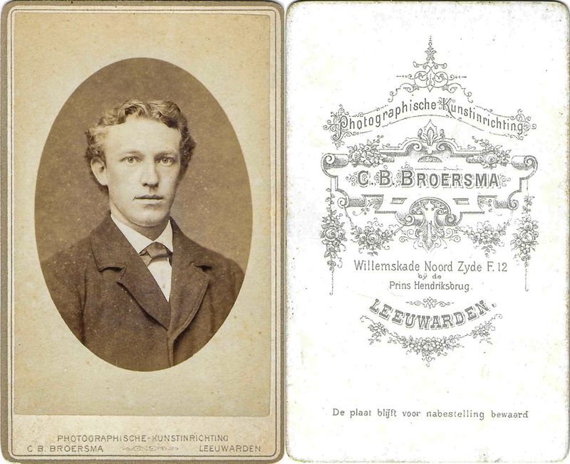 Broersma, Cornelis Bernardus, Leeuwarden, 1882 – 1893