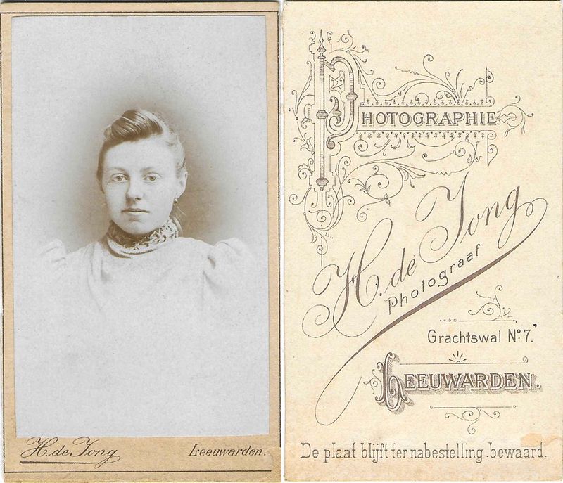 Jong, Hendrik de, Leeuwarden, 1894  1895