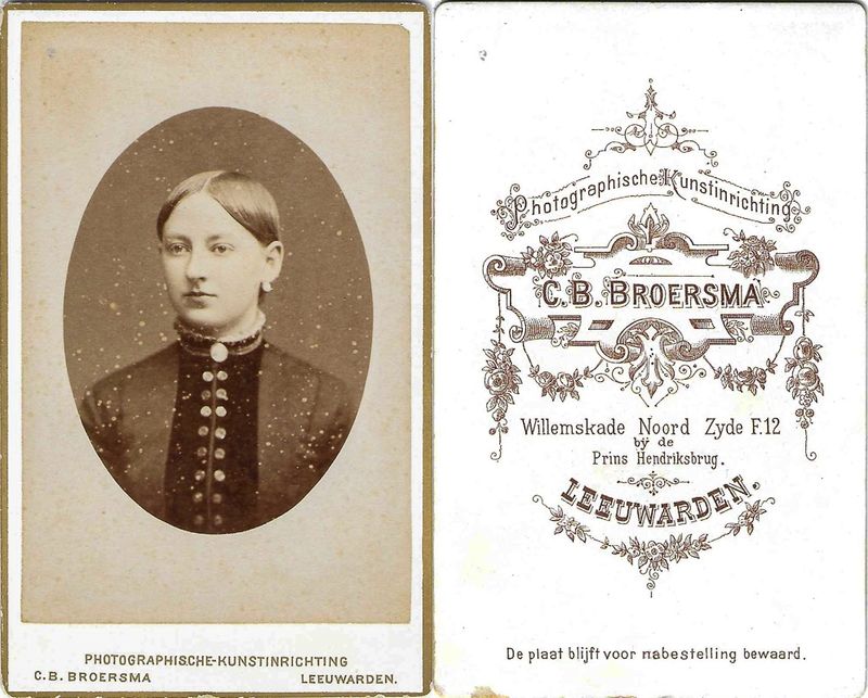 Broersma, Cornelis Bernardus, Leeuwarden, 1882 – 1893