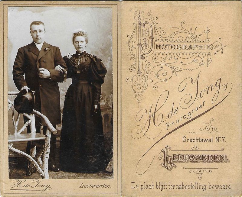 Jong, Hendrik de, Leeuwarden, 1894  1895