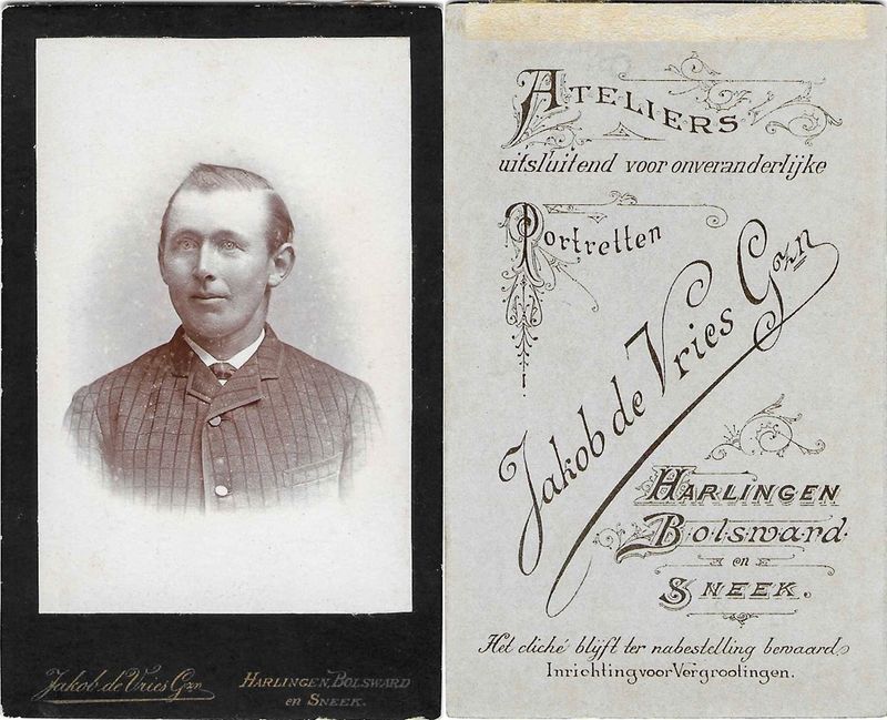 Vries, Jakob de Gzn., Harlingen, Bolsward en Sneek, 1889  1896