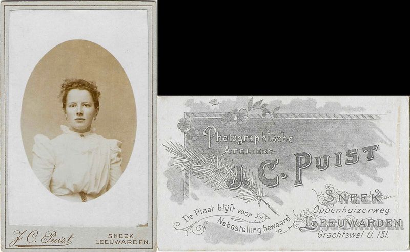 Puist, Jelle Christiaan, Sneek & Leeuwarden, 1897  1902