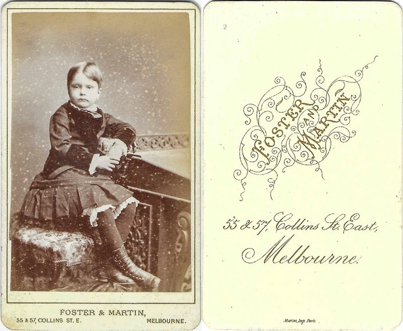 Foster and Martin, Eliza Russell, Melbourne, Victoria (AU), 1876 - 1879