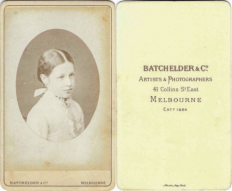 Batchelder & Co., Melbourne, Victoria (AU), 1867  1895