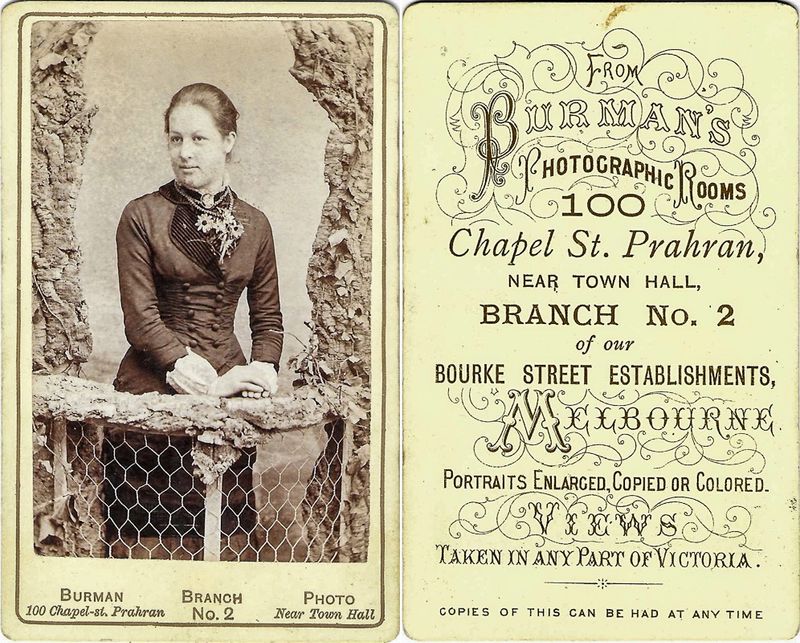 Burman, Melbourne, Victoria, AU, 1884  1889
