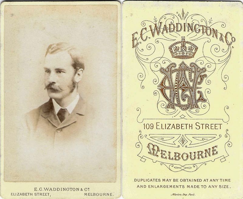 Waddington, Edward Cosworth, Melbourne, Victoria (AU), 1883  1889