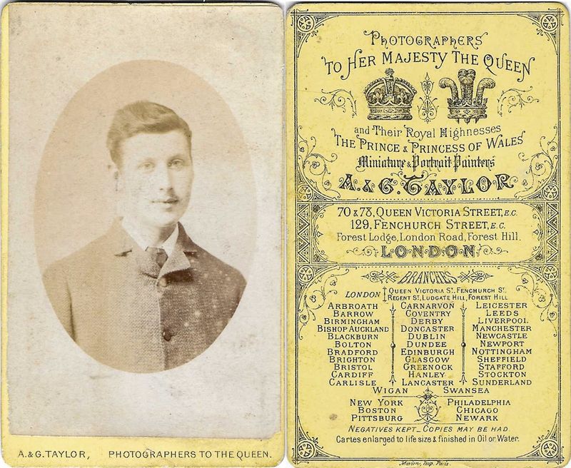 Taylor, Andrew and George, London, 1886  1918