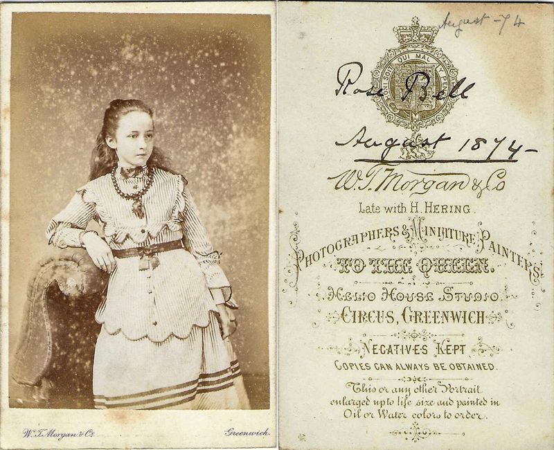 Morgan, William Thomas, Greenwich. August 1874