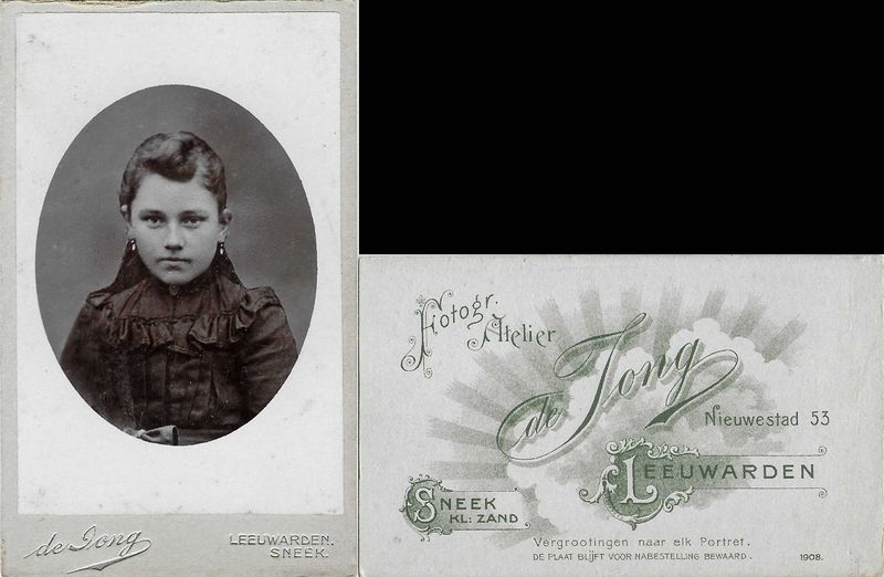 Jong, Aaltje de, Leeuwarden, 1908