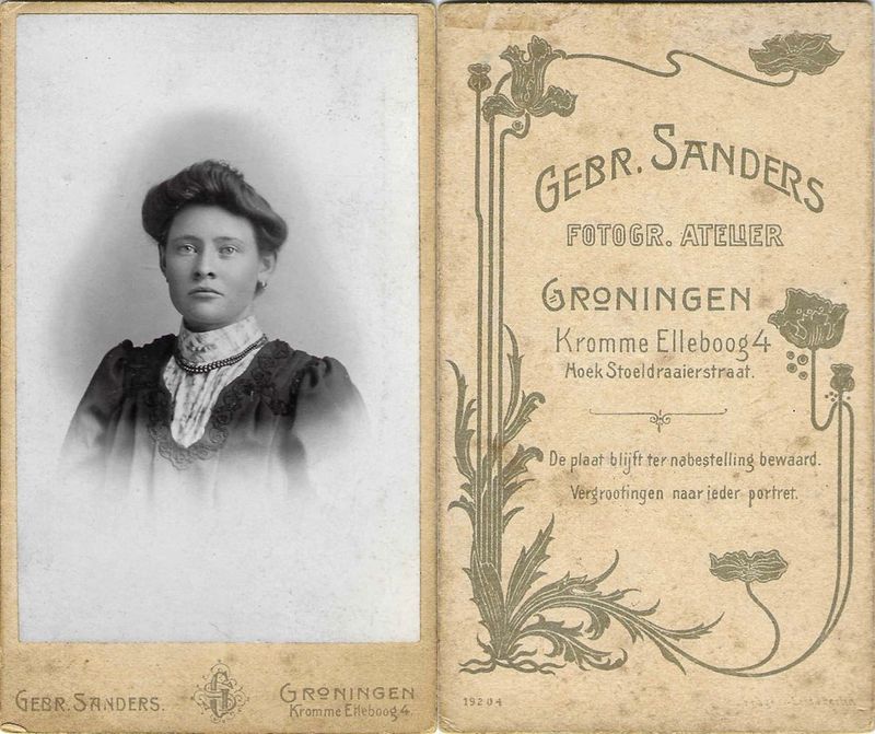 Historical portrait photography from the city of Groningen