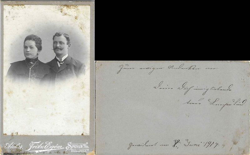 Egm, Fritz, Speyer a/Rh., 1907