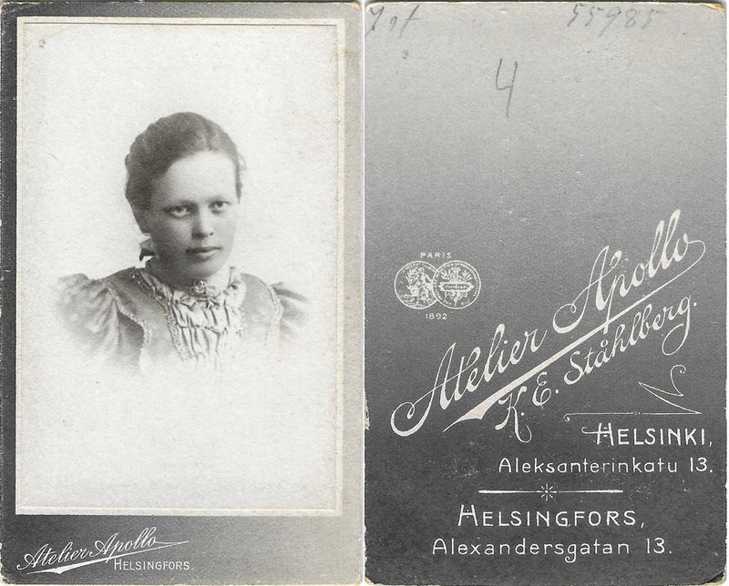 Stεhlberg, Karl Emil, Helsinki, 1899 1918