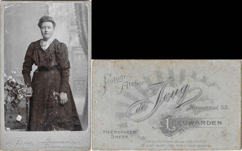 Jong, Aaltje de, Leeuwarden, 1902– 1906