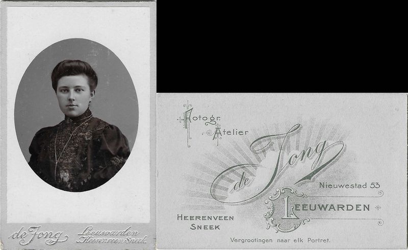 Jong, Aaltje de, Leeuwarden, 1902  1906