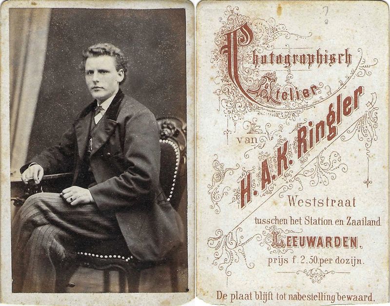 Ringler, Hendrik Anthonie Karel, Leeuwarden, 1872 - 1876