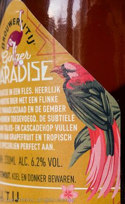 Paradijsvogel - Bird of paradise - Paradisea sp. - Ginger flavoured Dutch beer
