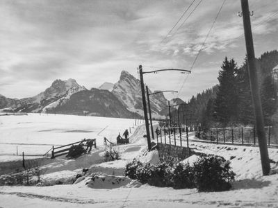 Winter 1924 Gummfluh en Rblihorn