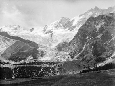 Zomer 1925 Saas-Fee (gletscher)