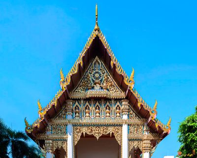 Wat Sangveswitsayaram Phra Ubosot Gable (DTHB1344)
