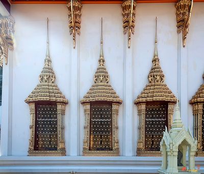 Wat Sangveswitsayaram Phra Ubosot Windows (DTHB0312)
