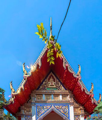 Wat Mai Amataros Phra Ubosot Gable (DTHB1329)