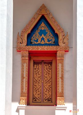 Wat Mongkol Nimit Phra Ubosot Window (DTHP0591)