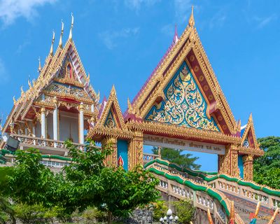 Wat Khao Rang Phra Ubosot and Gate (DTHP0540)