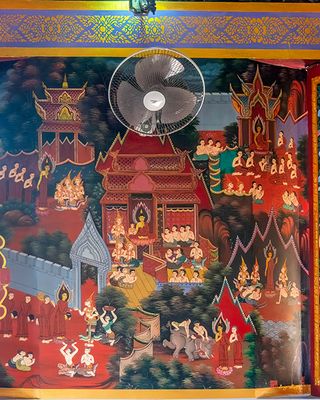 Wat Khao Rang Phra Ubosot Interior Paintings (DTHP0562)