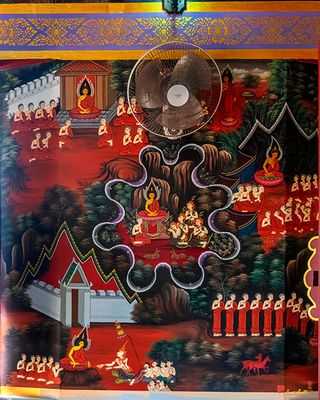 Wat Khao Rang Phra Ubosot Interior Paintings (DTHP0563)