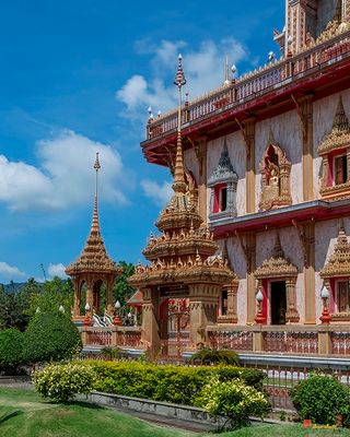 Wat Chalong Phramahathat Chedi Corner Tower and Gate (DTHP0409)