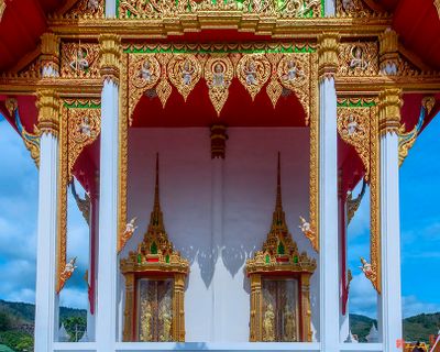 Wat Luang Pu Supa Phra Ubosot Entrance (DTHP0332)