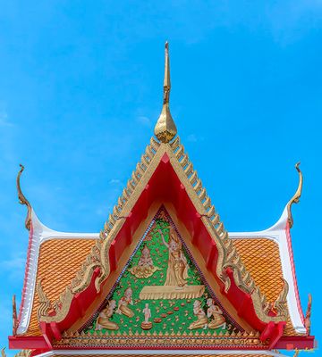 Wat Luang Pu Supa Pavilion Gable (DTHP0337)