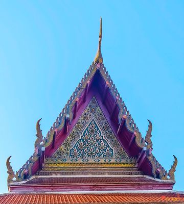 Wat Kan Matuyaram Phra Ubosot Gable (DTHB2530)