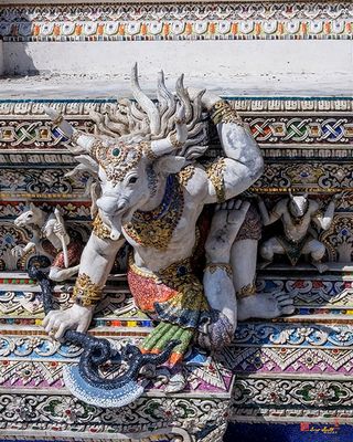 Wat Pariwas Ubosot Supporting Demon (DTHB2643)