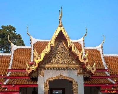 Wat Benchamabophit Phra Ubosot Gallery Gable (DTHB0182)