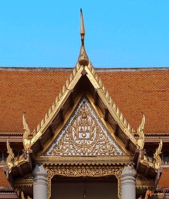 Wat Benchamabophit Phra Ubosot Gallery Gable (DTHB1244)