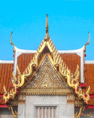 Wat Benchamabophit Phra Ubosot Gallery Gable (DTHB1245)