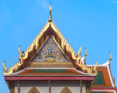 Wat Benchamabophit Library Gable (DTHB1251)