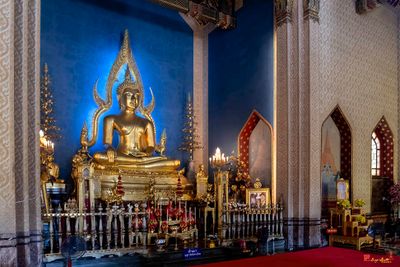 Wat Benchamabophit Phra Ubosot Principal Buddha Image (DTHB2663)