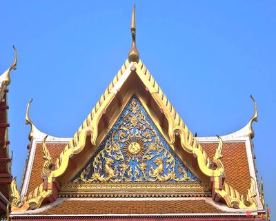 Wat Benchamabophit Drum Pavilion Gable (DTHB0186)