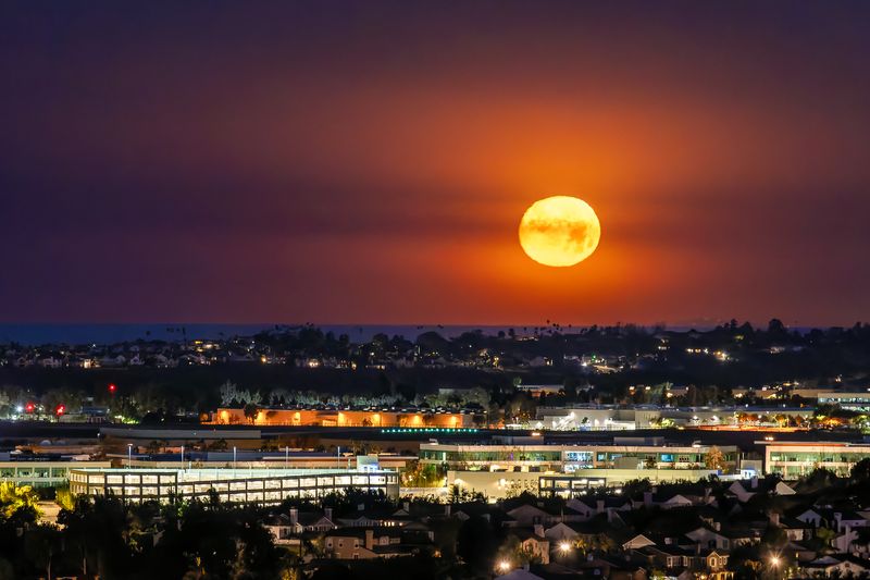 January 12, AM Moonset